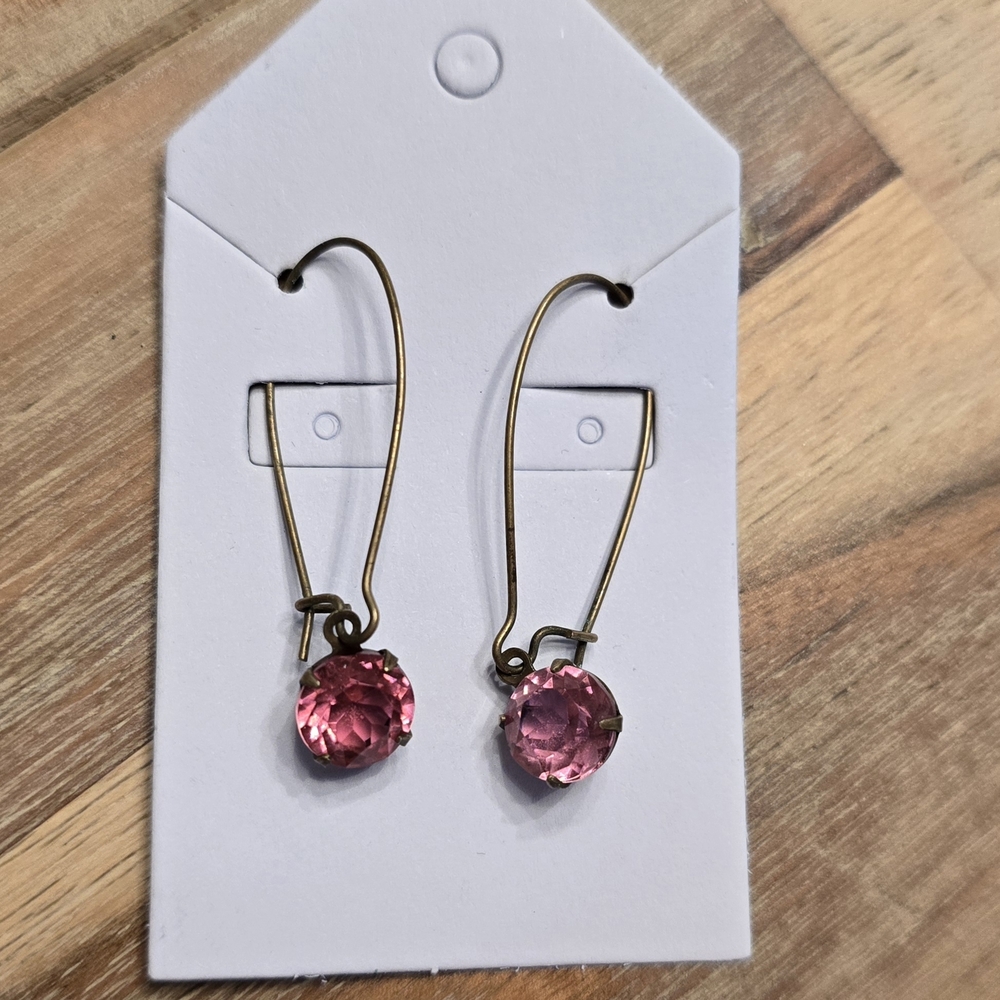 Pink Drop Earrings